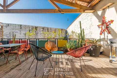 Appartement duplex avec terrasse garage aux Chartrons