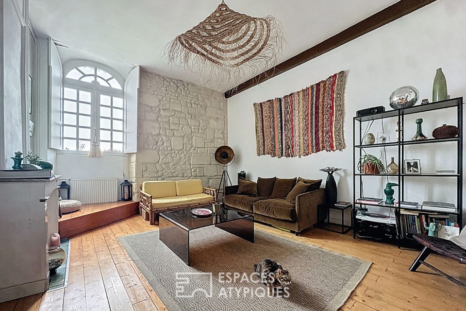 Dernier étage charmant en duplex avec vue Garonne