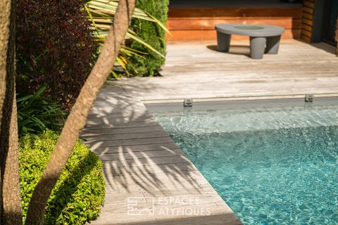 Echoppe avec piscine et garage proche barrière de Pessac