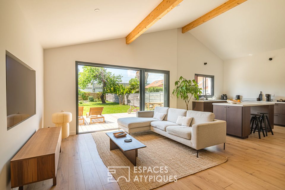 Maison de plain pied rénovée avec jardin