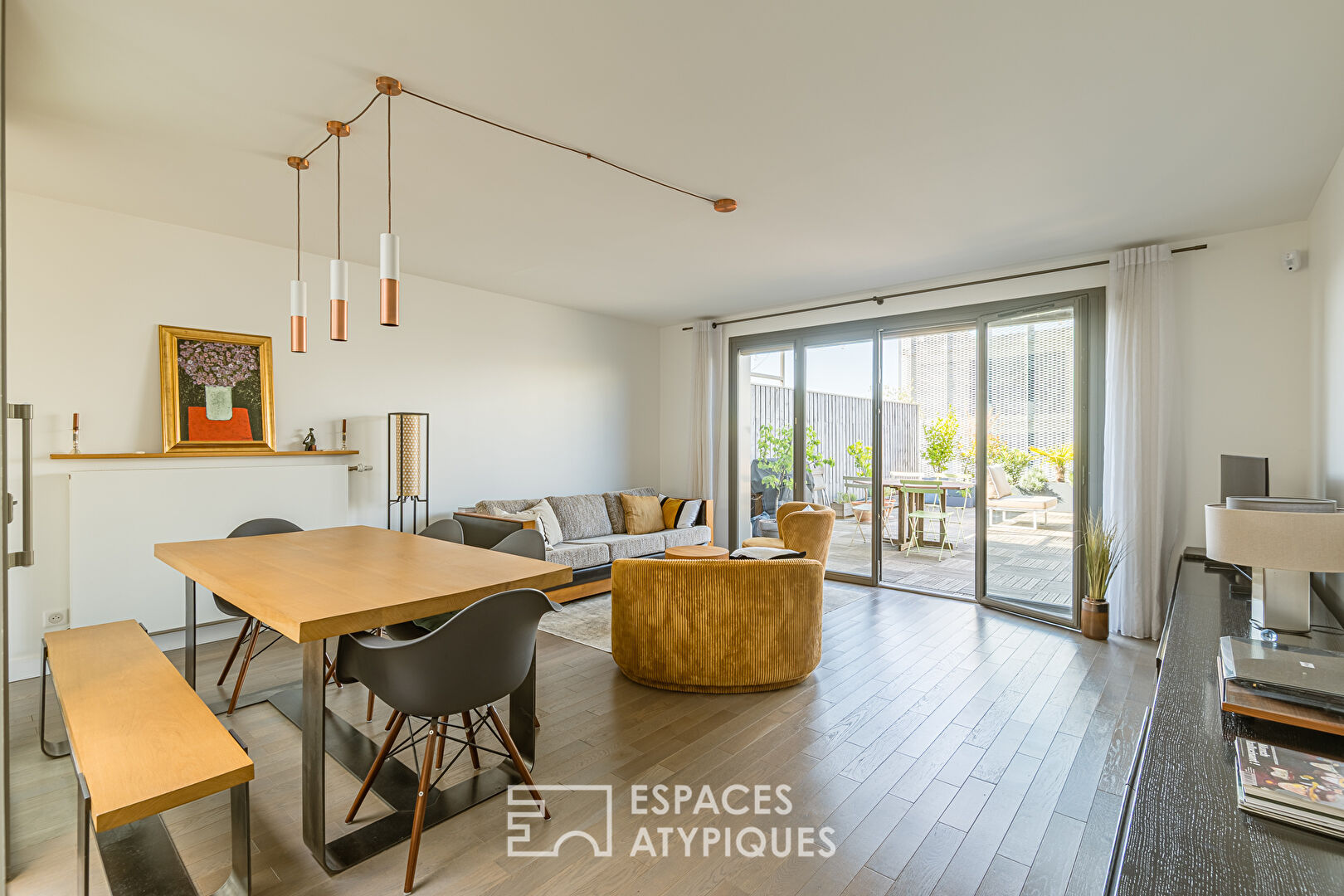 Duplex en dernier étage avec terrasse et parking