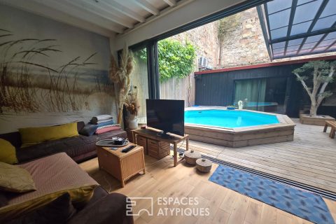 Maison avec piscine et garage aux Chartrons