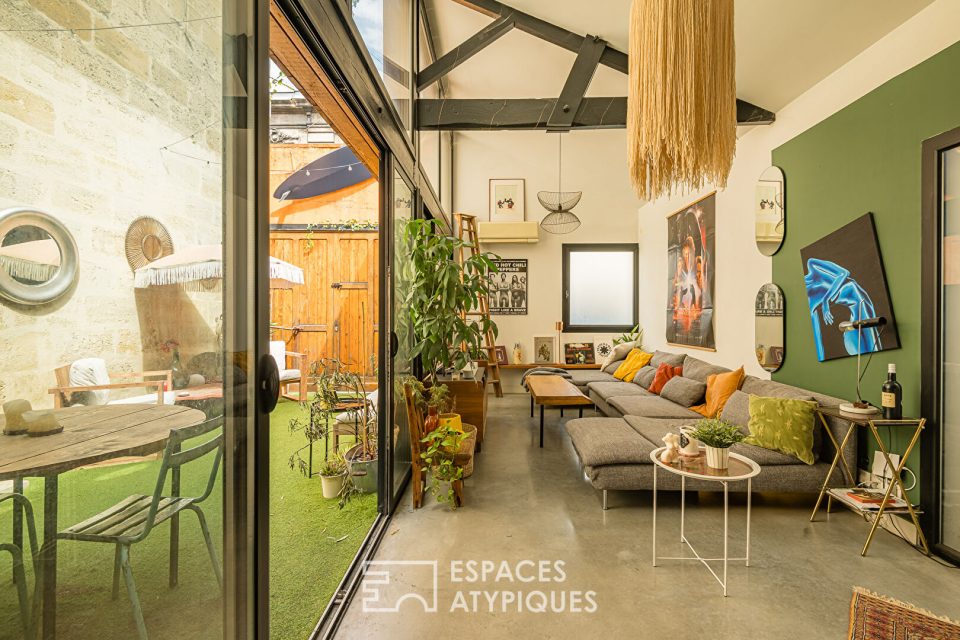 L'esprit loft avec extérieur au coeur du quartier des Chartrons