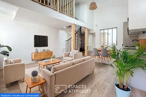 The loft-style duplex on the quays