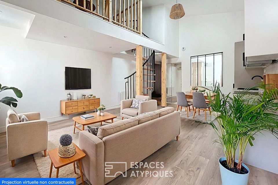 Le duplex esprit loft sur les quais