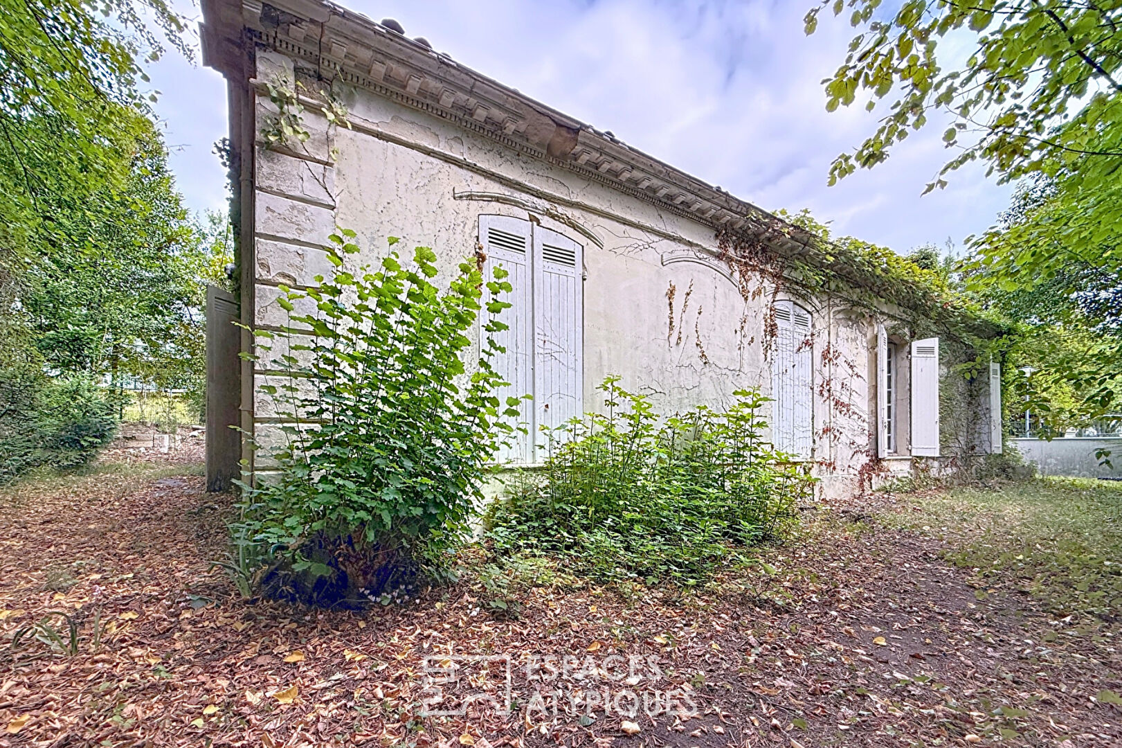 Stone farmhouse to renovate in a wooded park