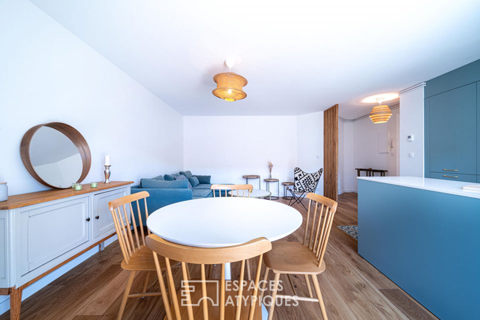 Appartement rénové avec balcon filant