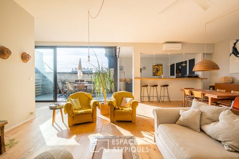 Loft familial avec terrasse aux Chartrons