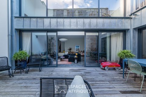Loft familial avec double terrasse aux Chartrons