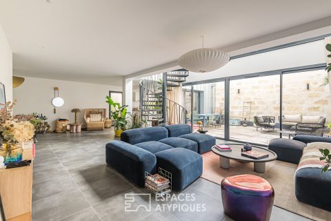 Loft familial avec double terrasse aux Chartrons