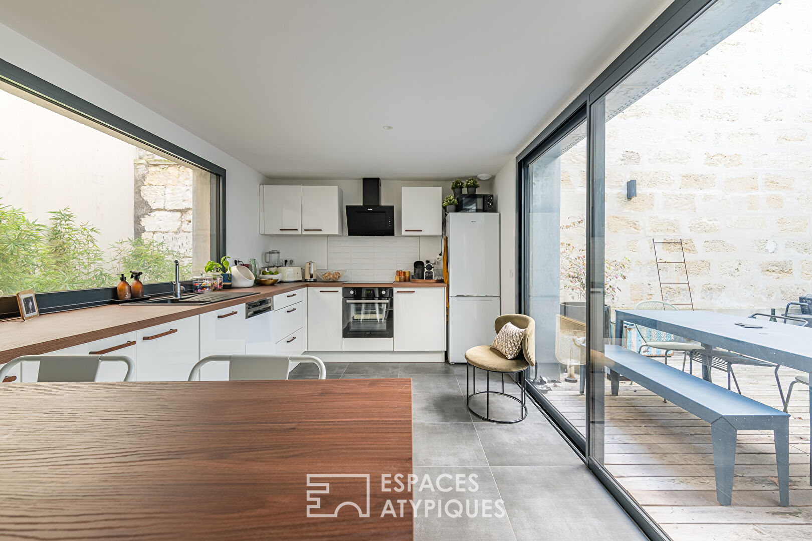 Loft familial avec double terrasse aux Chartrons