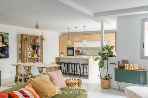 Ancienne grange réhabilitée en loft avec rooftop panoramique à Eysines