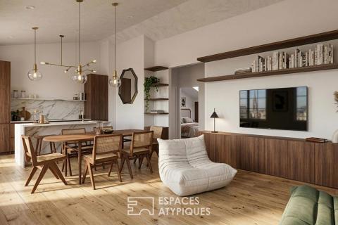 Appartement en dernier étage avec ascenseur au Triangle d&rsquo;Or