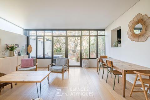 Appartement traversant avec terrasse et jardin