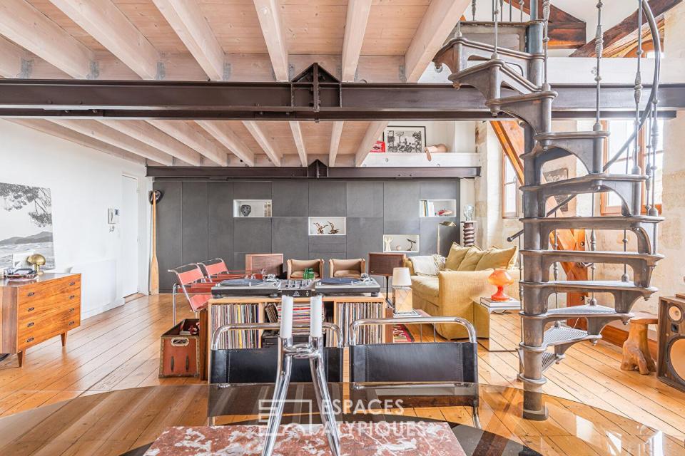 Le duplex rénové esprit loft