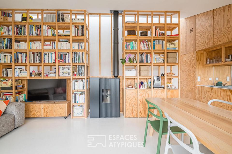 Maison d'architecte avec terrasse