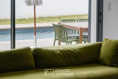 Maison contemporaine avec piscine