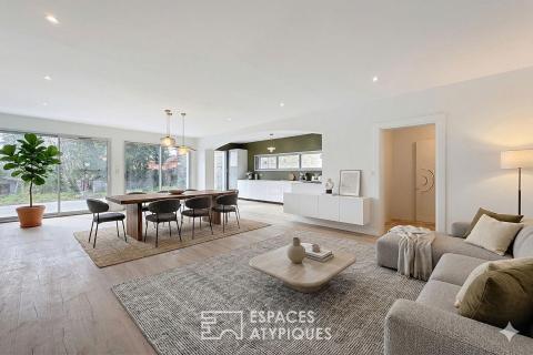 Maison neuve avec jardin et garage