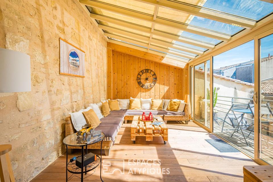 Dernier étage en duplex avec véranda et terrasse