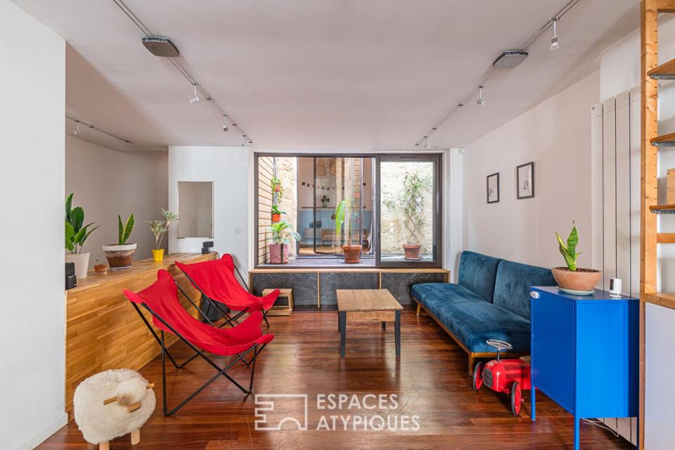 Appartement rénové par architecte avec patio