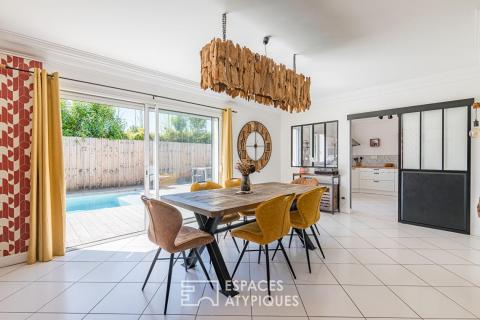 Maison familiale avec jardin et piscine