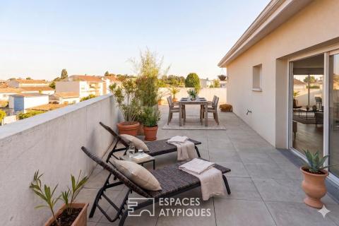Appartement en attique avec rooftop au Haillan