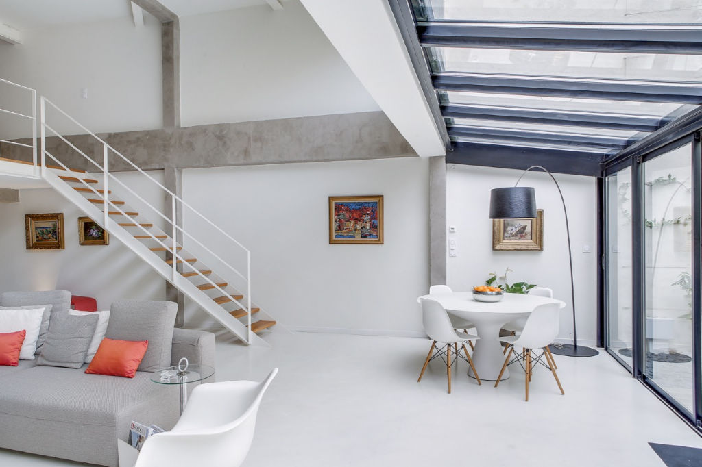 Loft épuré avec jardin aux Chartrons