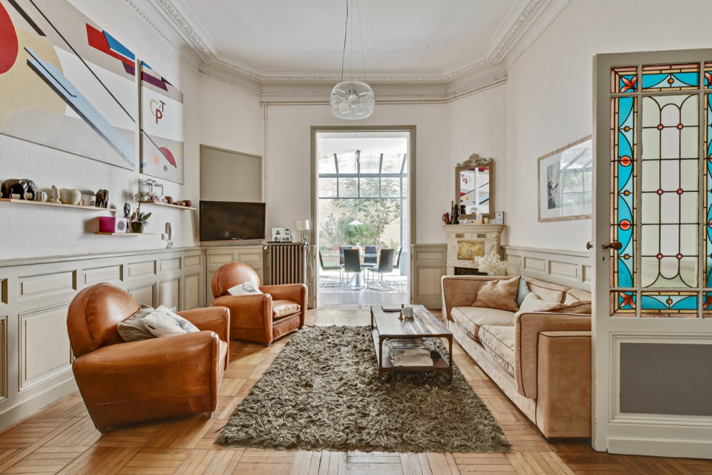 Appartement bourgeois avec jardin