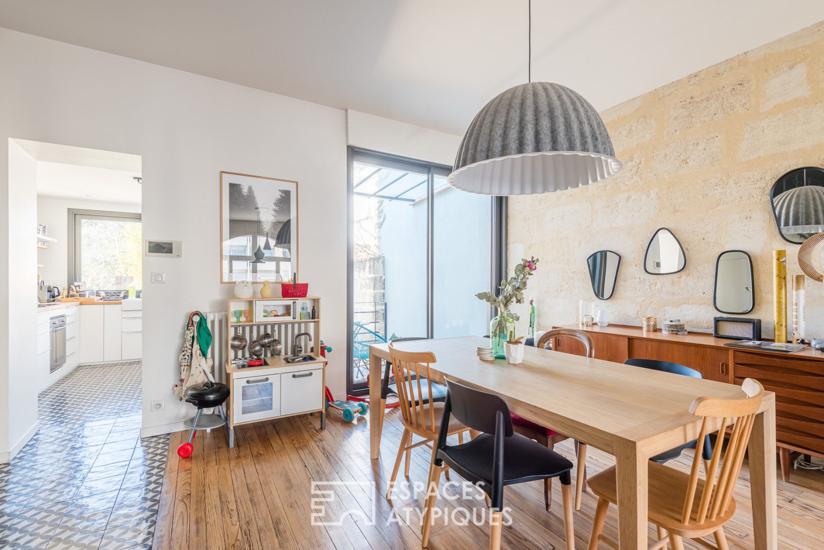 Maison années 30 rénovée en contemporain