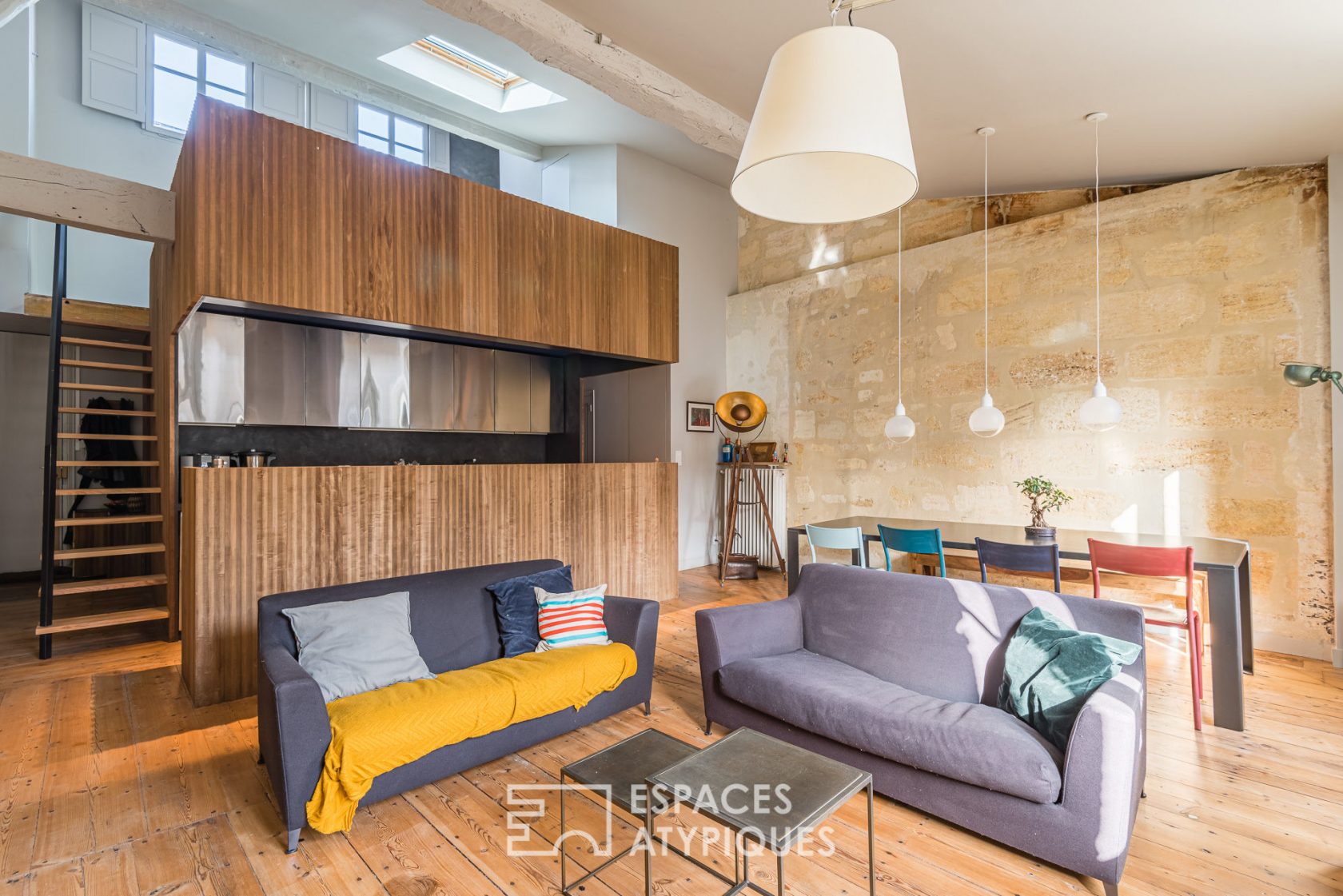Original apartment revisited by architect in St Michel