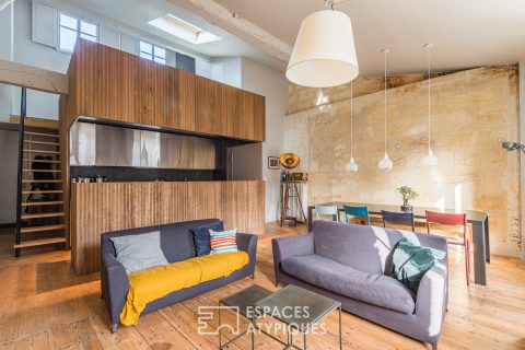 Original apartment revisited by architect in St Michel