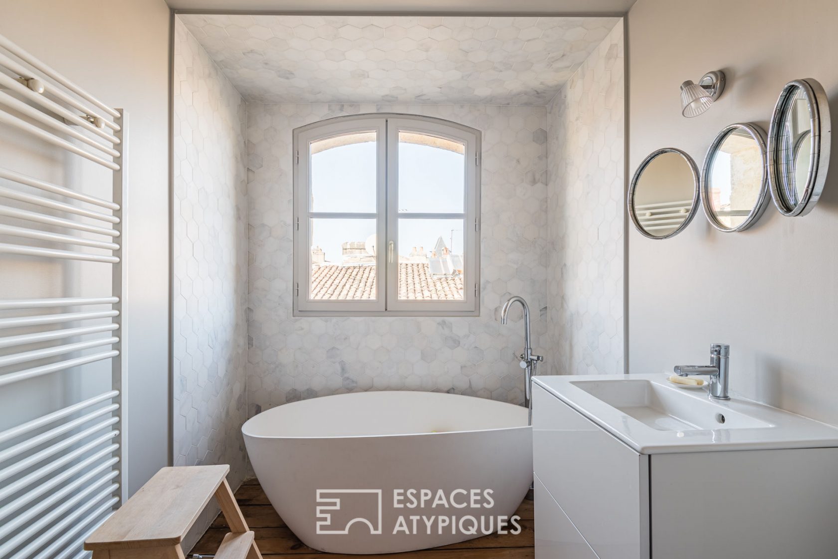 Original apartment revisited by architect in St Michel