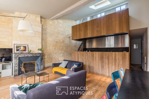 Original apartment revisited by architect in St Michel