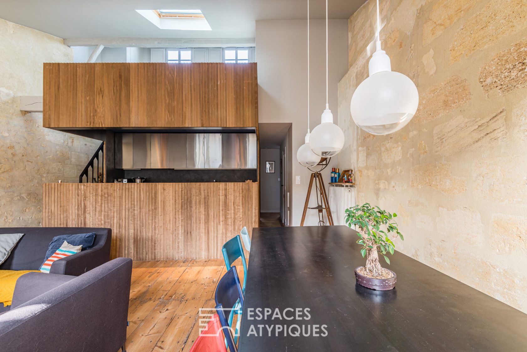Original apartment revisited by architect in St Michel