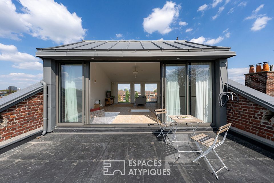 Duplex d'architecte - toit terrasse avec vue 360°