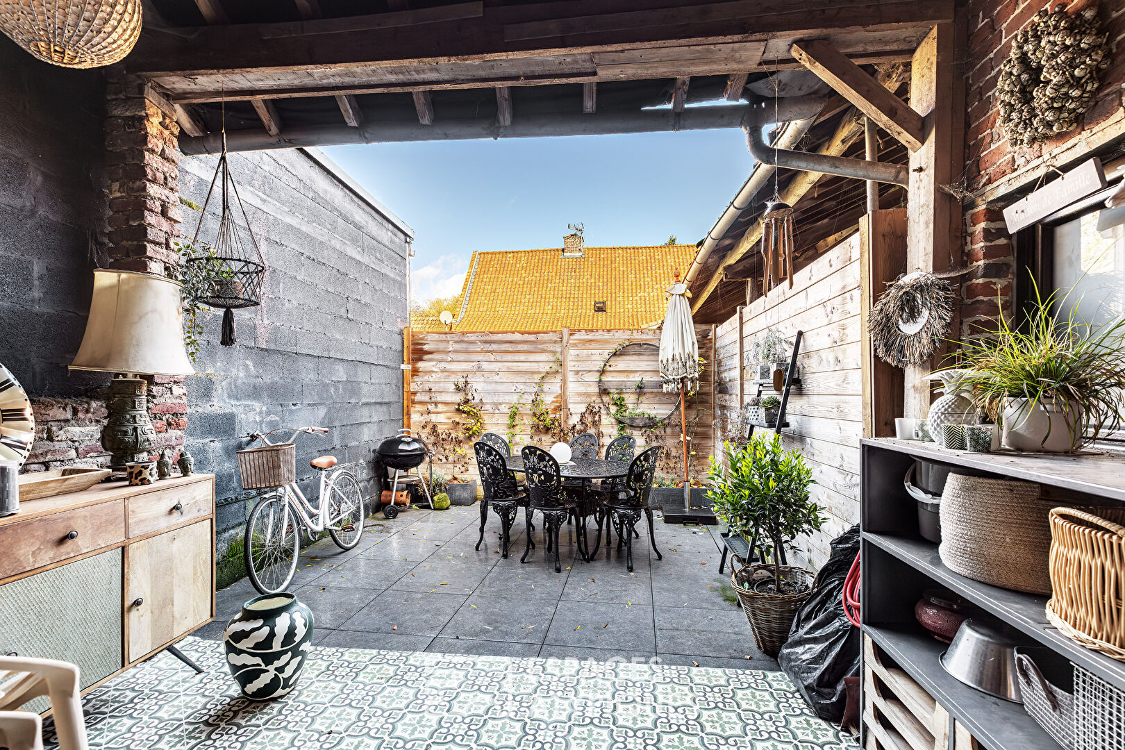 Loft in a converted farmhouse