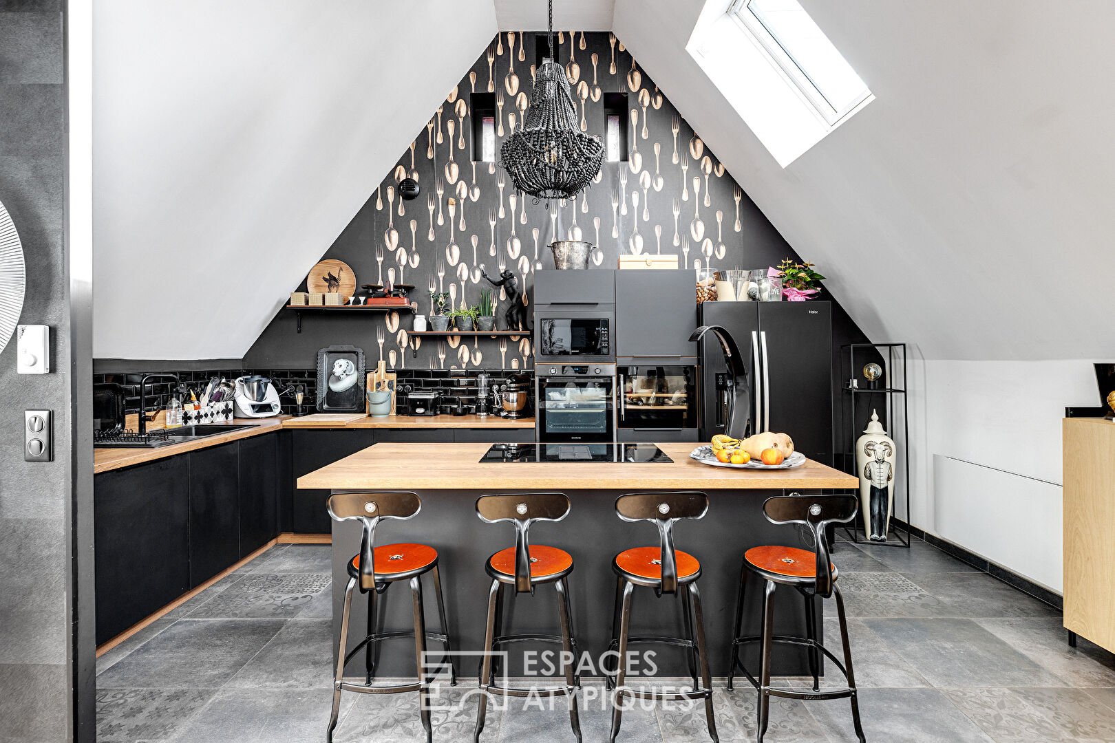 Loft in a converted farmhouse