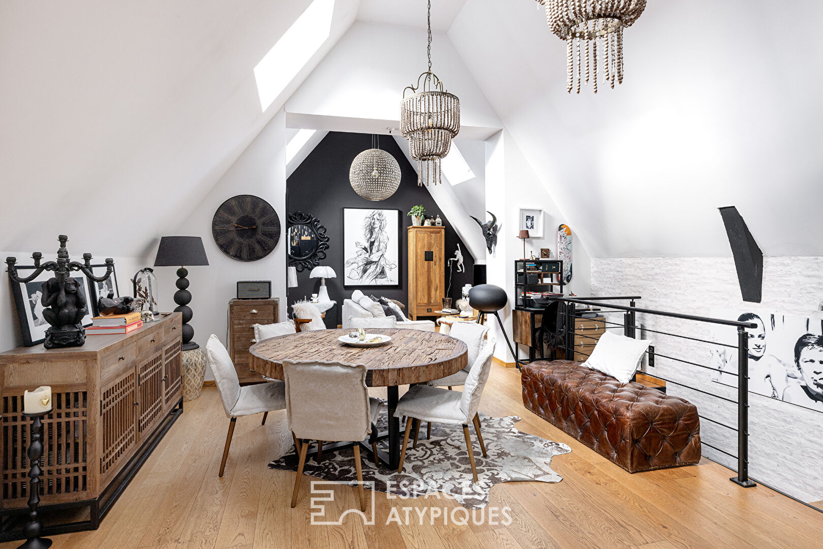 Loft in a converted farmhouse