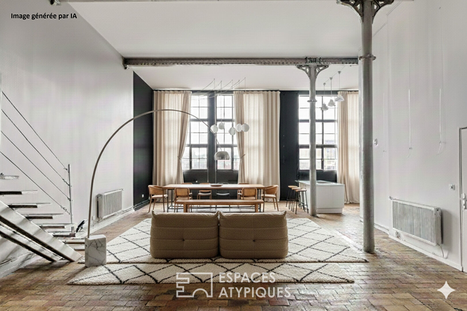 Loft d’exception dans un ancien site textile