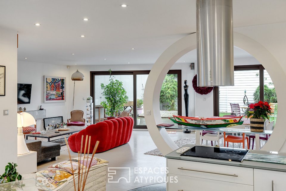 Maison d'Architecte avec Jardin et Patio Zen