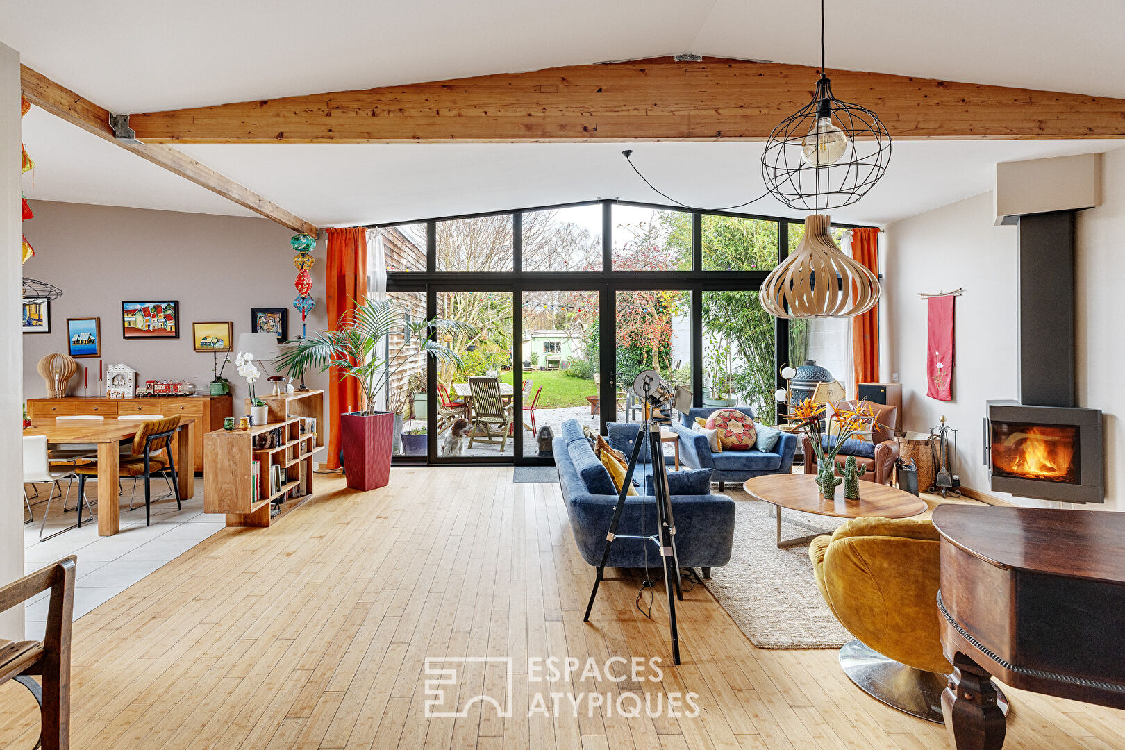 Ancien hangar réhabilité en plain-pied familial