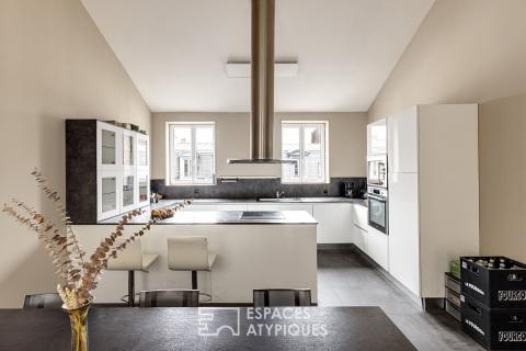 Appartement en dernier étage et terrasse sur les toits du Vieux-Lille