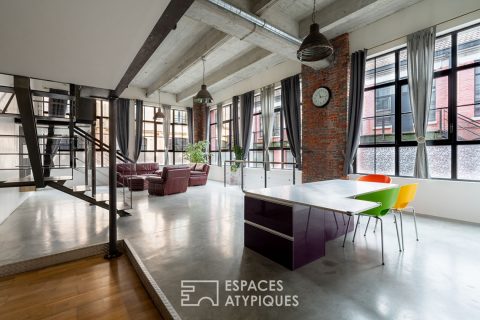 Loft aux volumes spectaculaires et lumière omniprésente