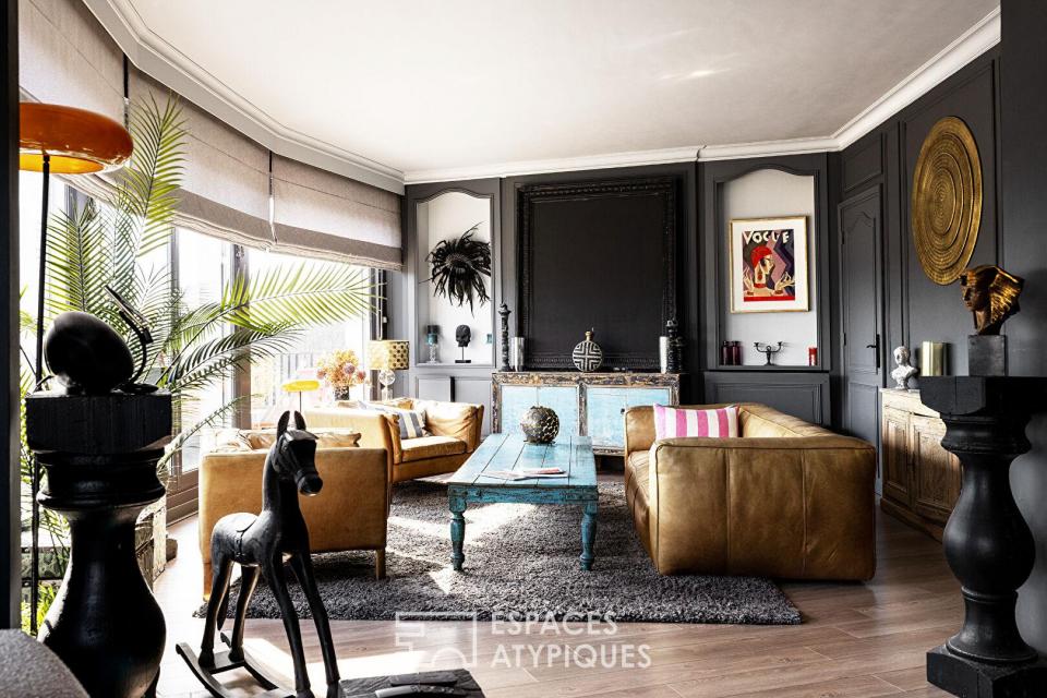 Appartement traversant en dernier étage avec extérieur