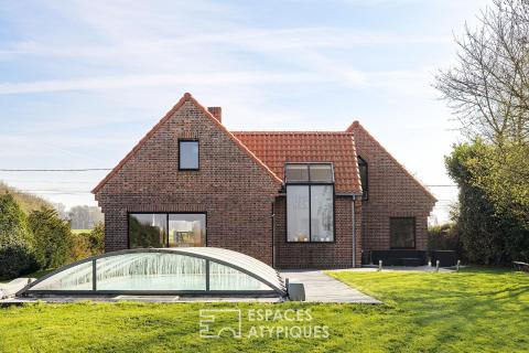 Maison d’architecte contemporaine avec piscine et jardin
