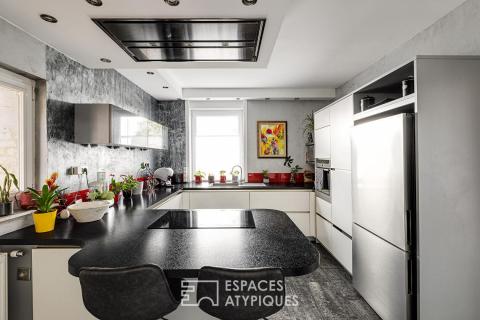 Aile de ferme de caractère et son jardin intérieur