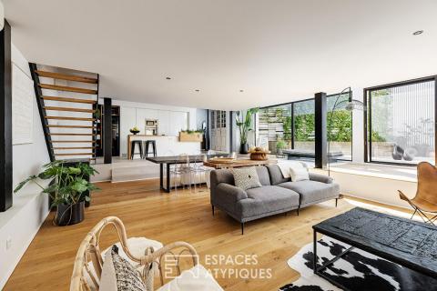 Ancien garage réhabilité en loft de standing