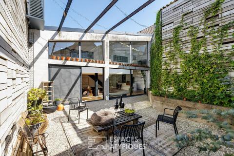 Former garage converted into a luxury loft