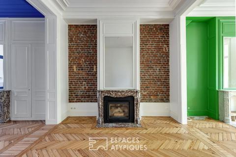 Appartement au coeur d&rsquo;une maison bourgeoise face à un parc