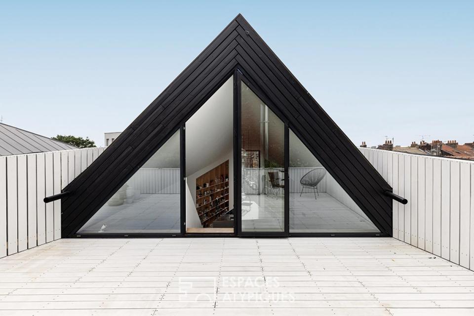 Maison Berton, prouesse architecturale brute et lumineuse avec toit-terrasse
